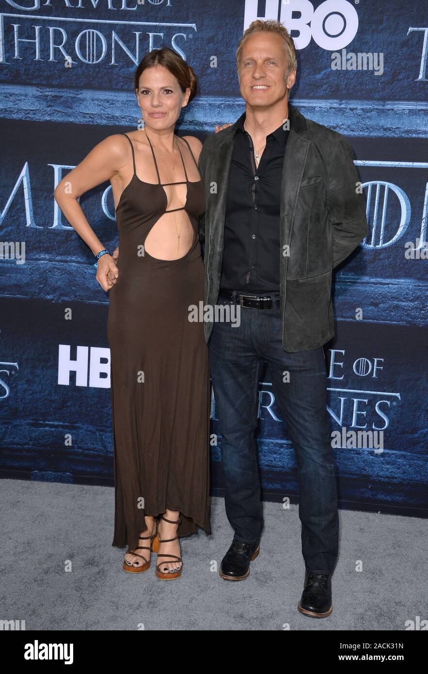 LOS ANGELES, CA. April 10, 2016 Actress Suzanne Cryer & actor Patrick