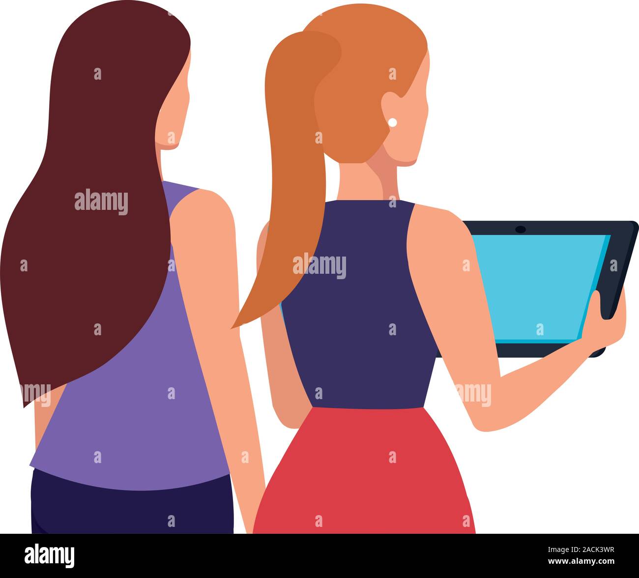 back business women elegant avatar character Stock Vector Image & Art ...