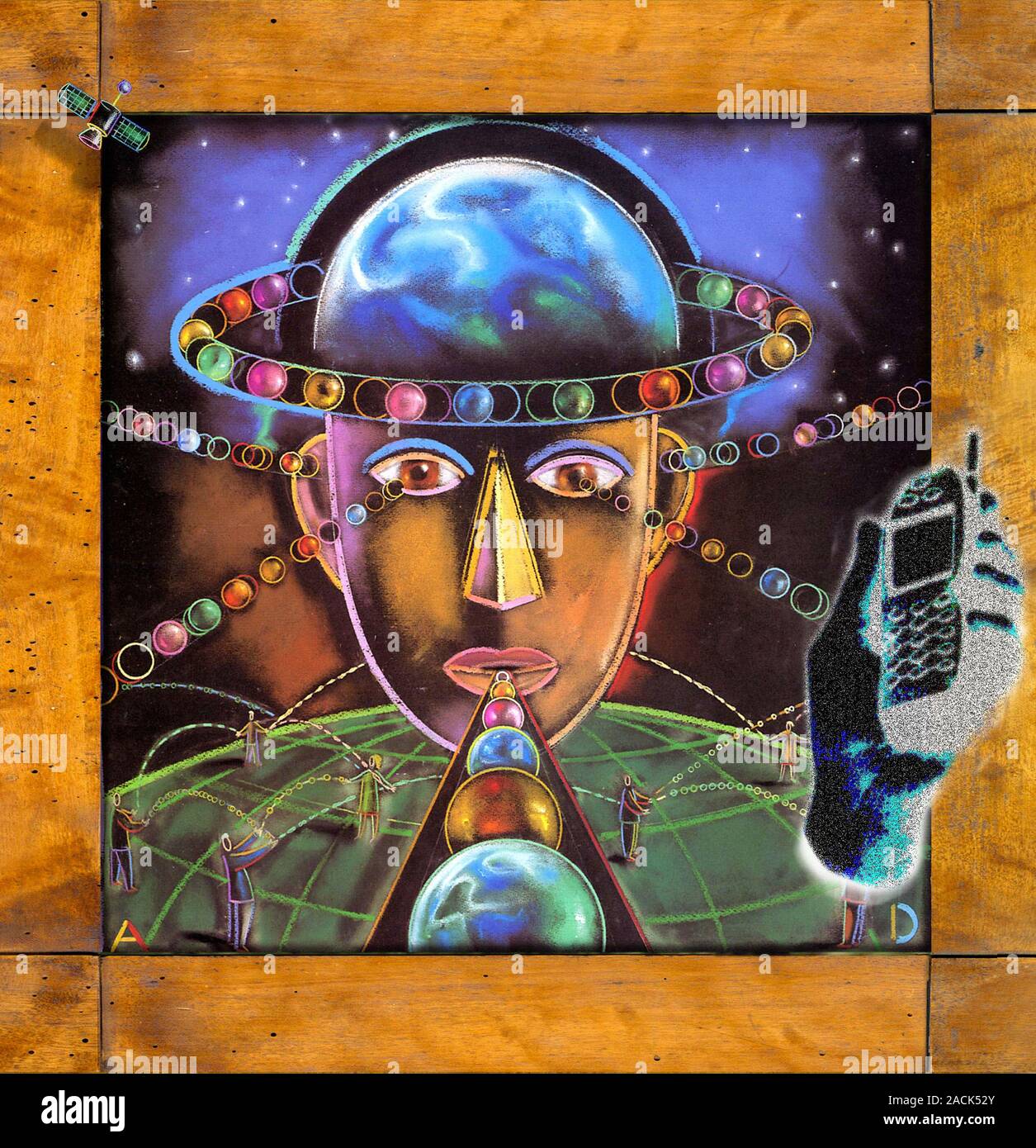 Global communication, conceptual image. Stock Photo