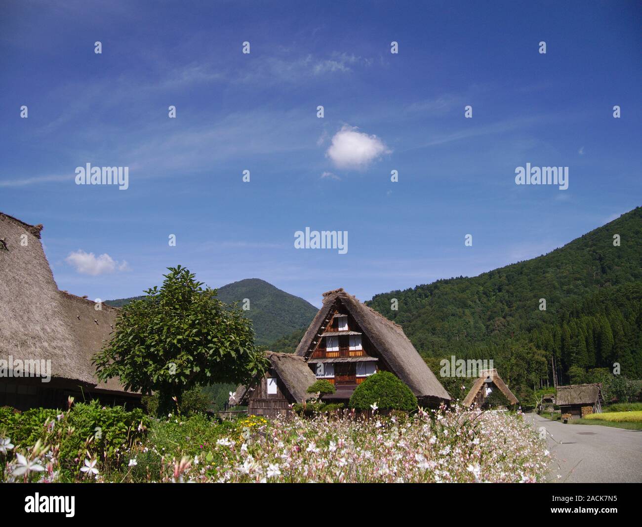 A farmhouse in Shirakawa-go Stock Photo