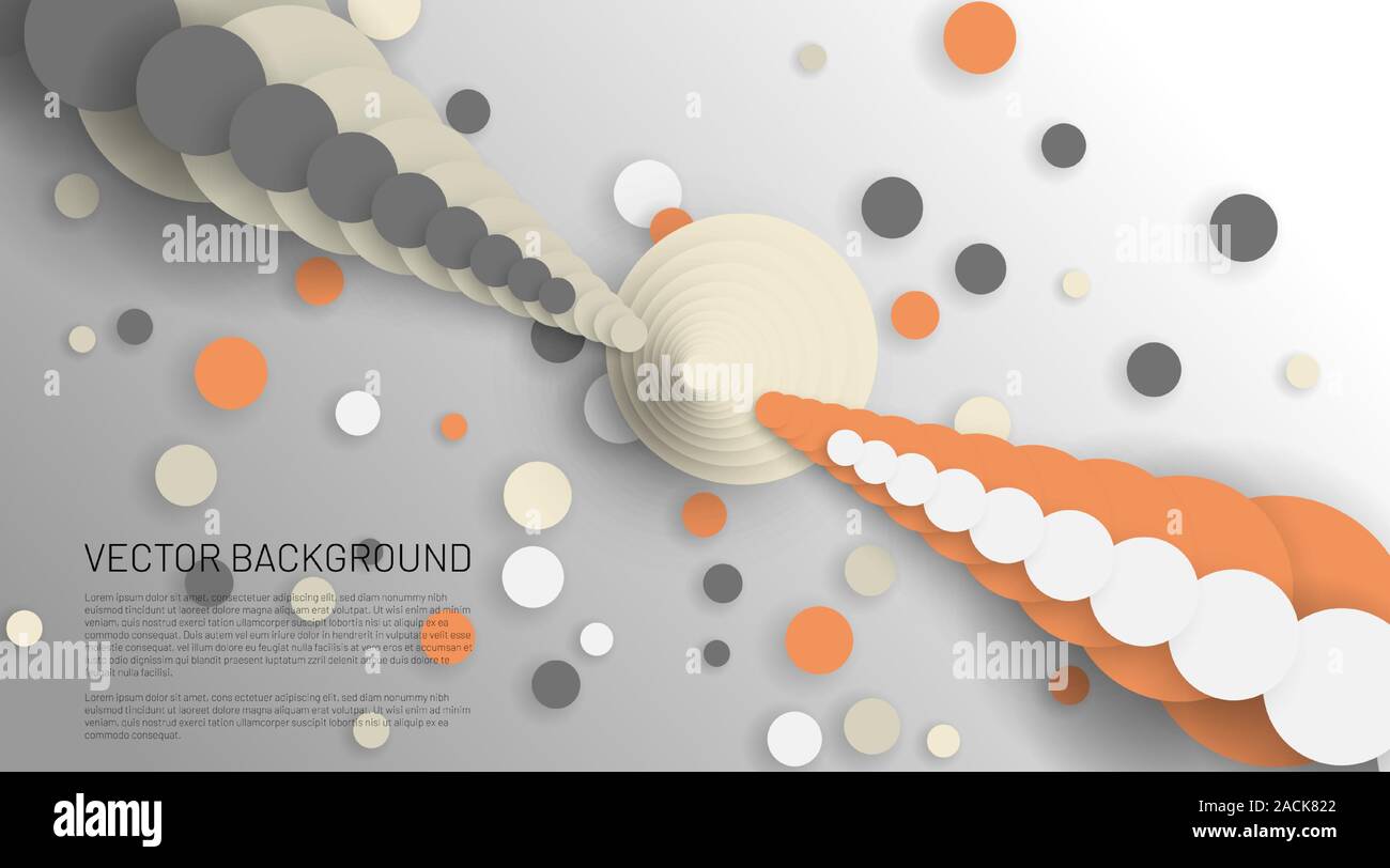 Modern Abstract Circle Vector Background The Overlapping And