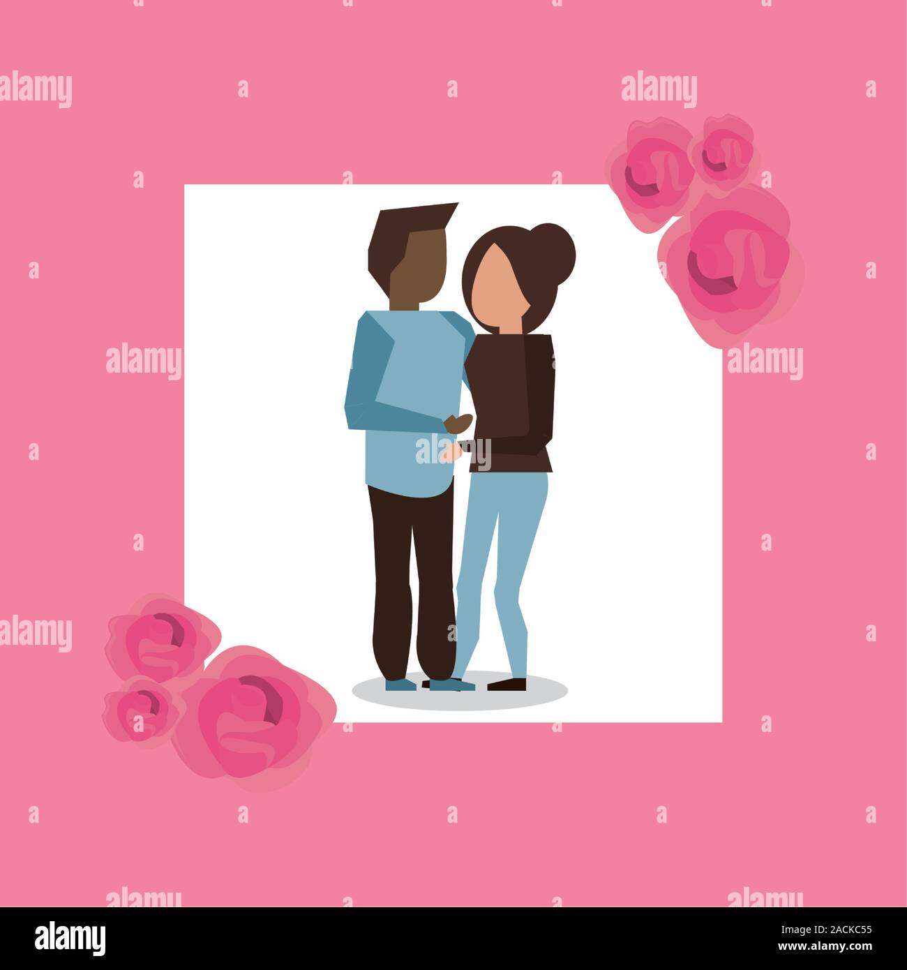 cute interracial lovers couple characters Stock Vector Image & Art - Alamy