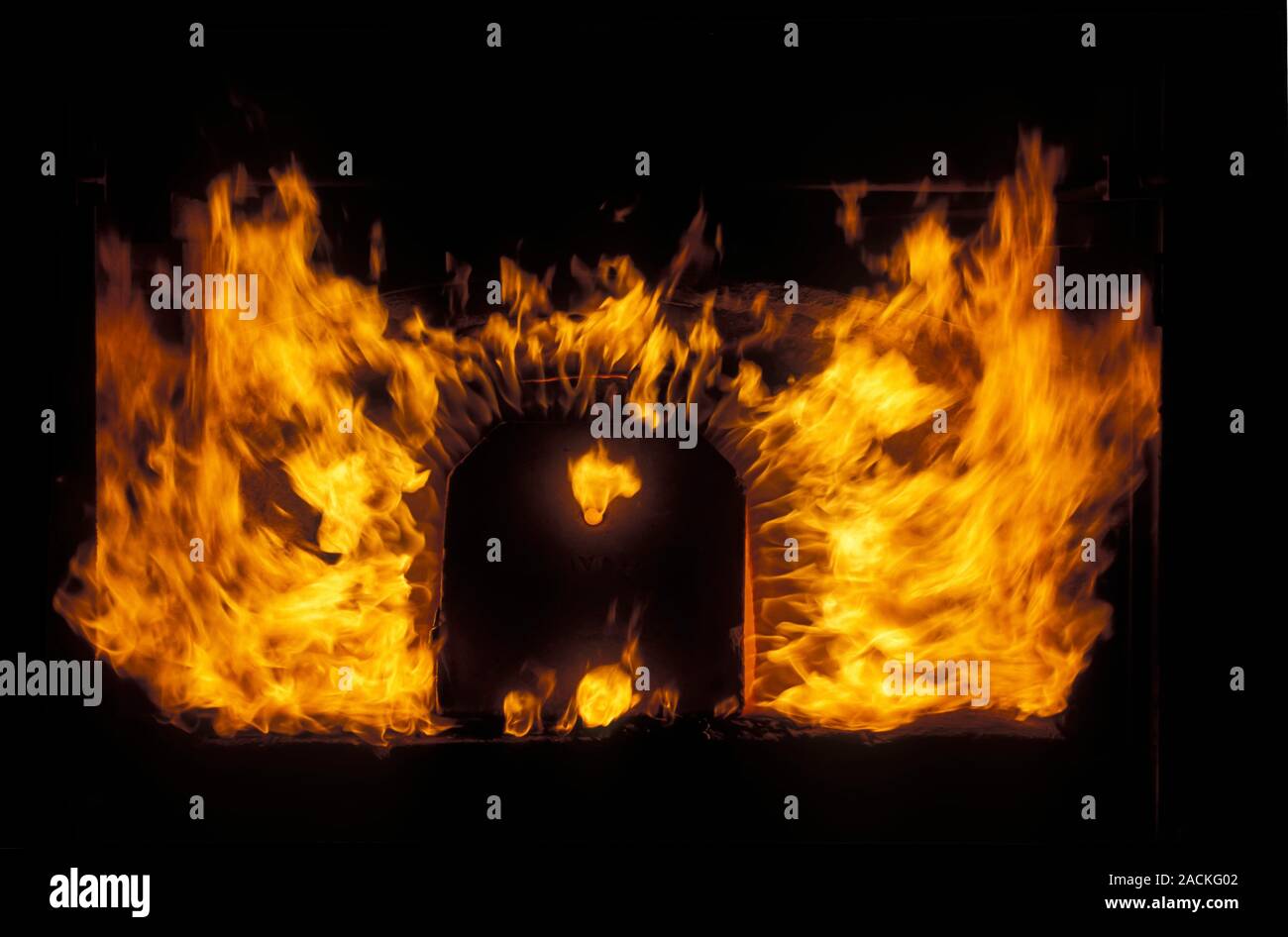 Industrial furnace for glass making Stock Photo Alamy