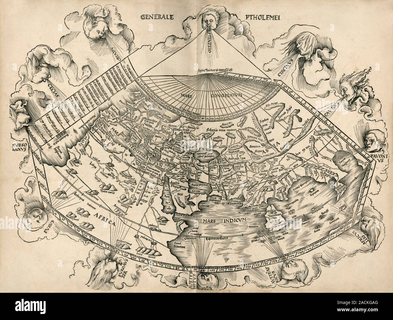 Ptolemy's world map. This map of the world is from an Ptolemy's world map. This map of the world is from an
