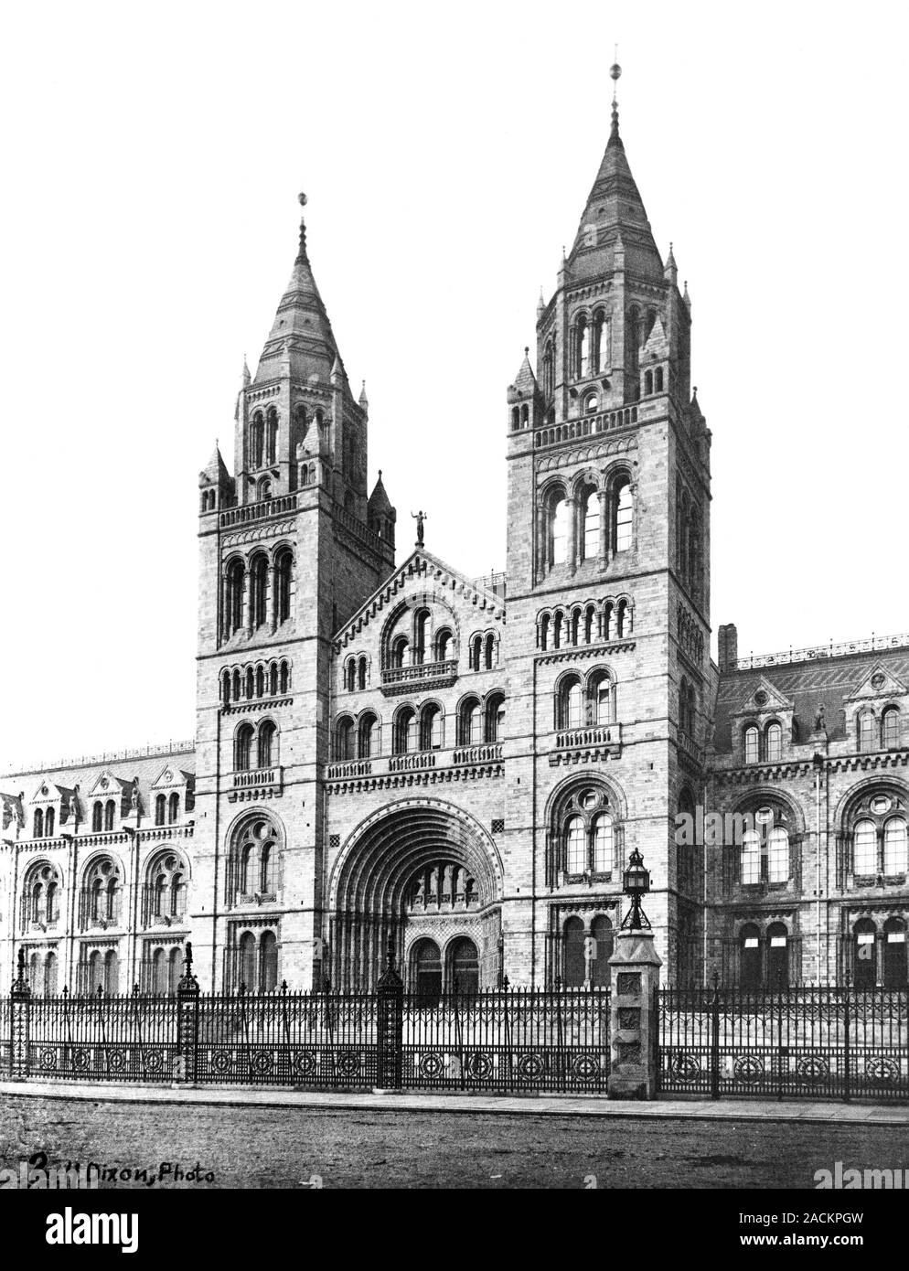 Exterior view of the Natural History Museum, London, UK, from the