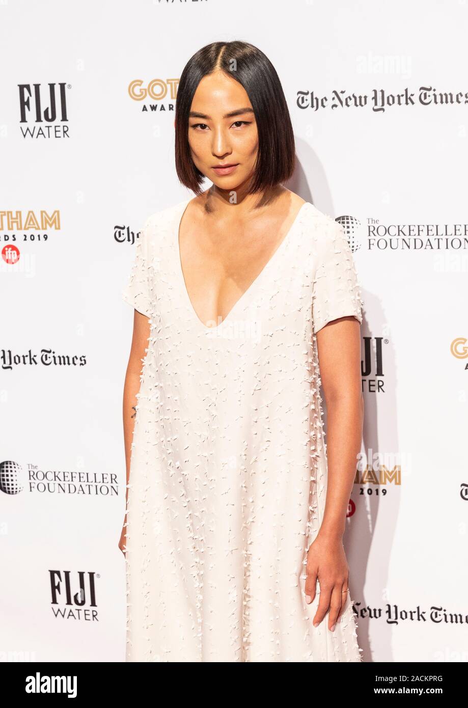 New York, NY - December 2, 2019: Greta Lee attends the IFP 29th Annual