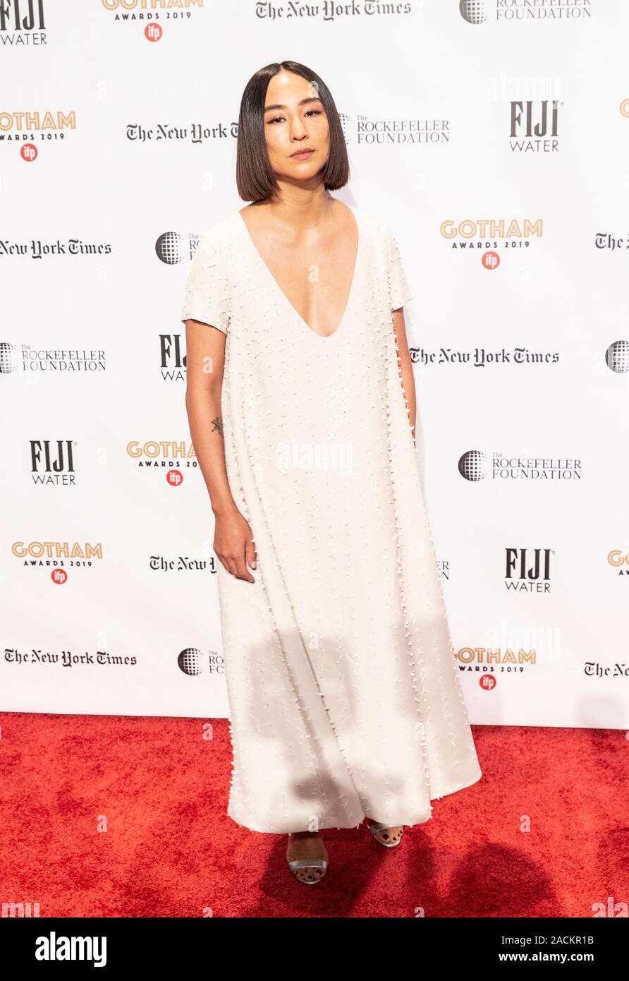 New York, NY - December 2, 2019: Greta Lee attends the IFP 29th Annual