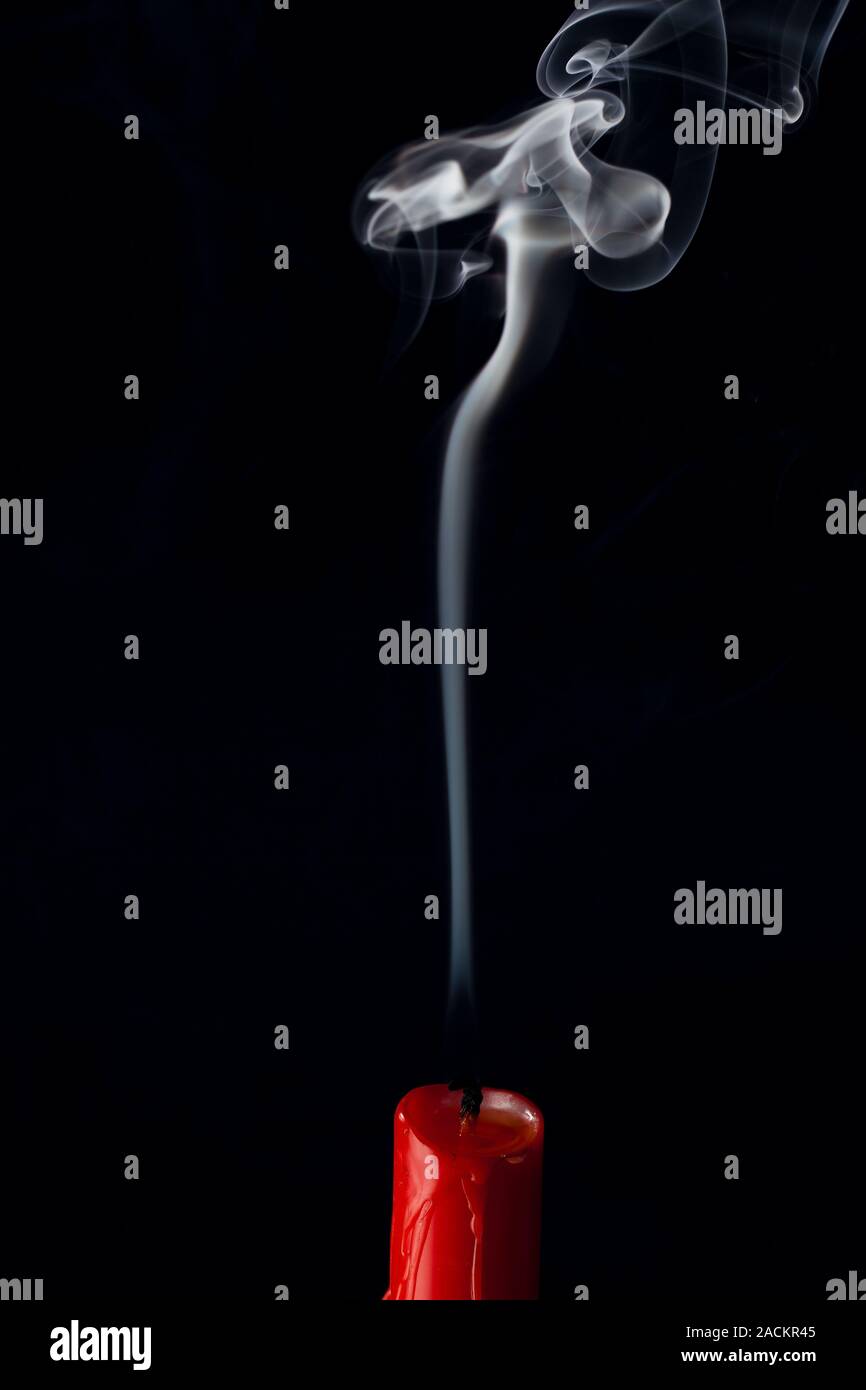 Candle was blown out Stock Photo Alamy