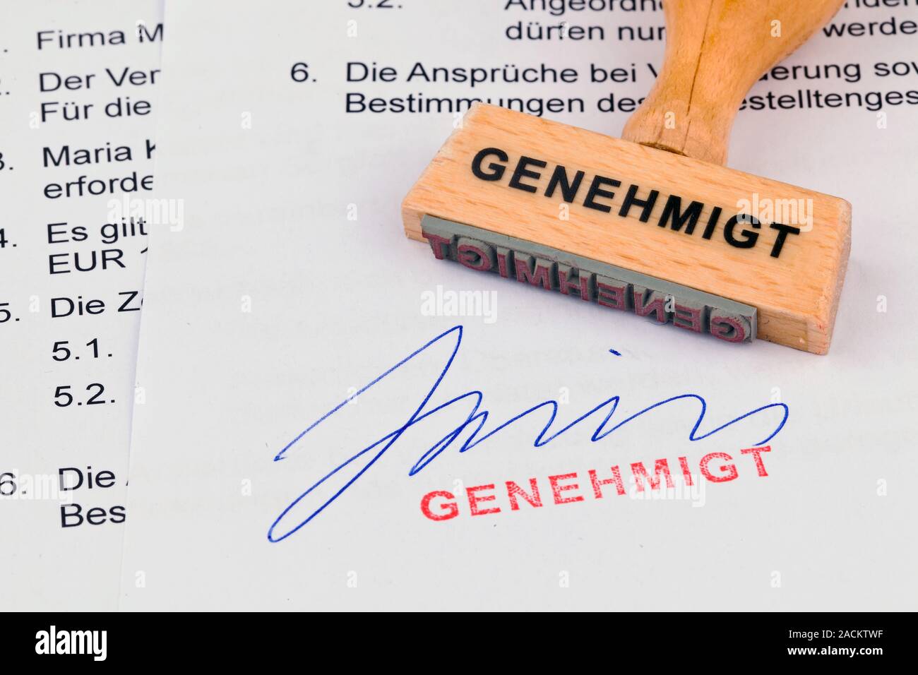 Document approved hi-res stock photography and images - Alamy