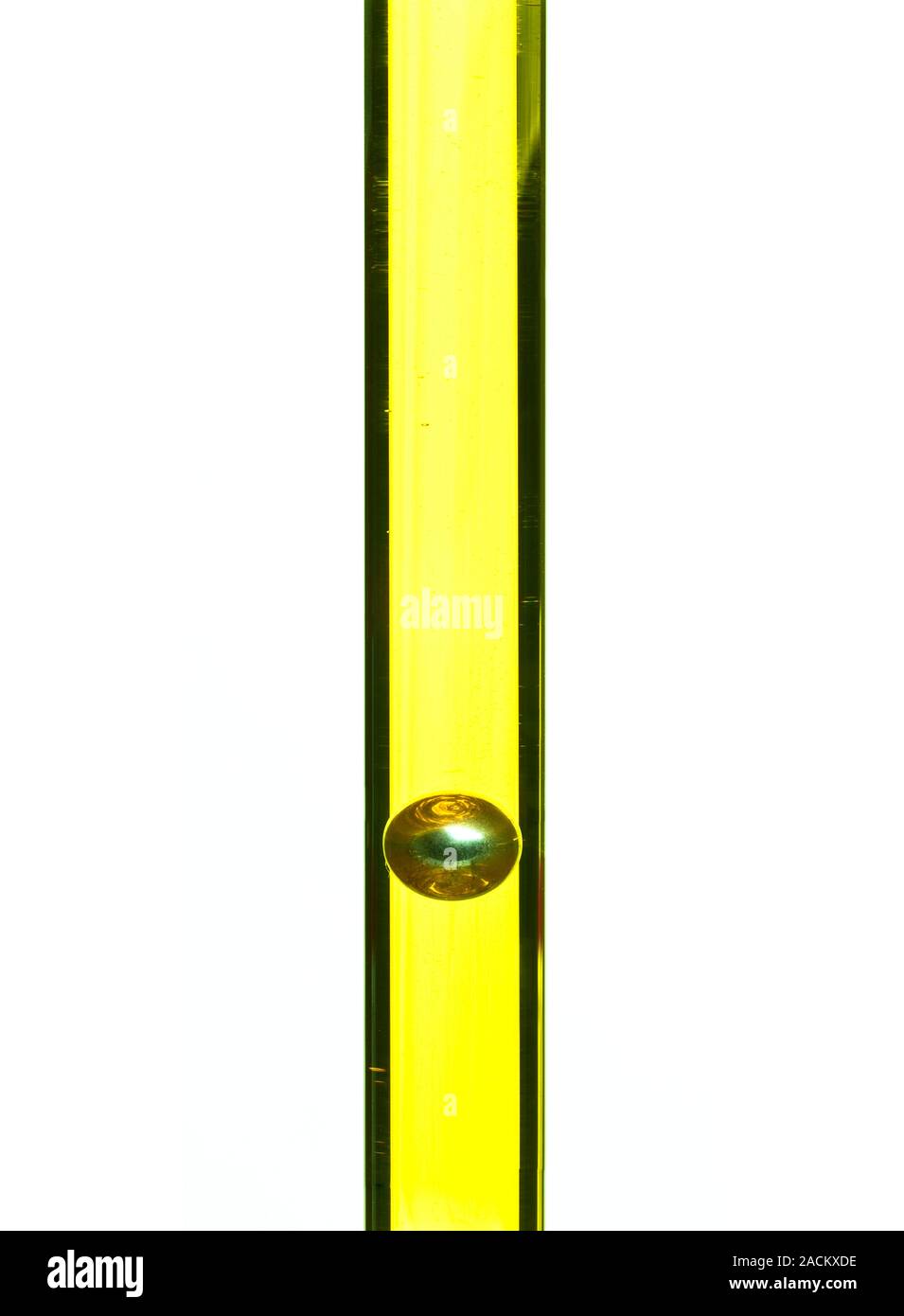 Fallingsphere where the speed at which a sphere (lower centre) falls