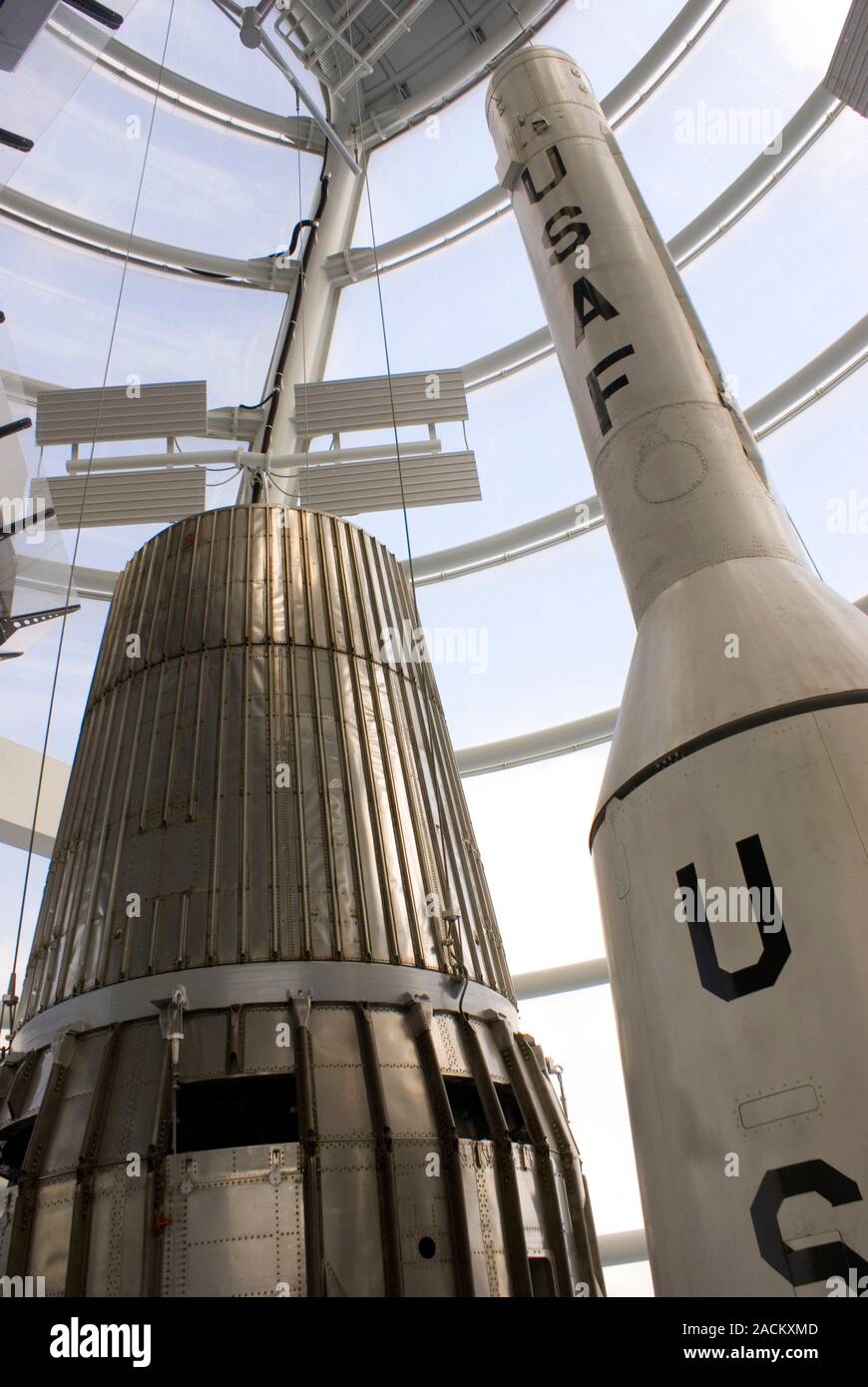 Nosecones of the Blue Streak and Thor rockets at the National Space ...