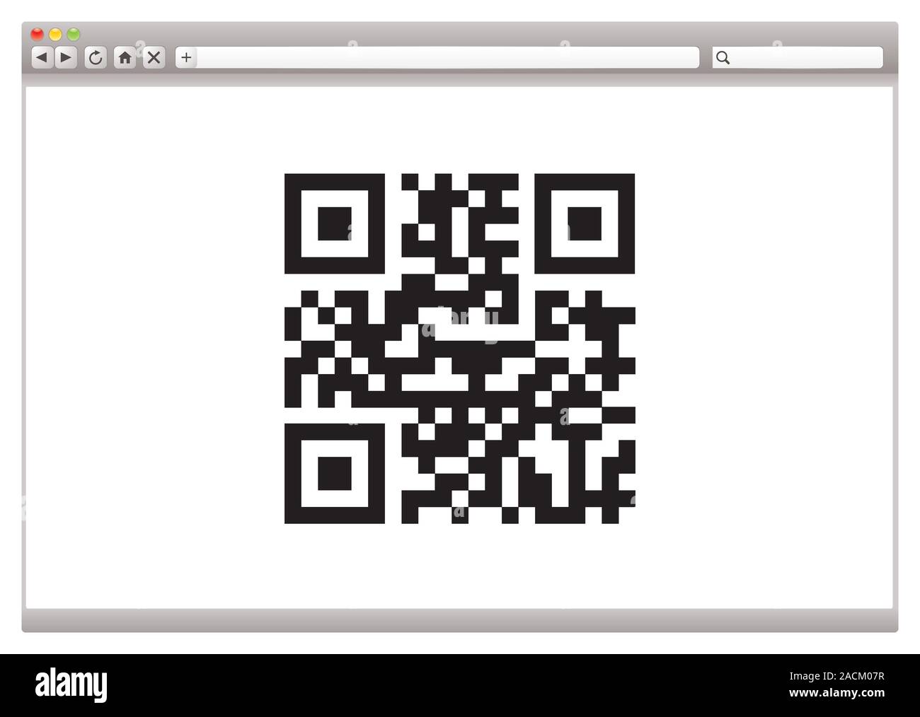 Internet browser qr code stock photo alamy
