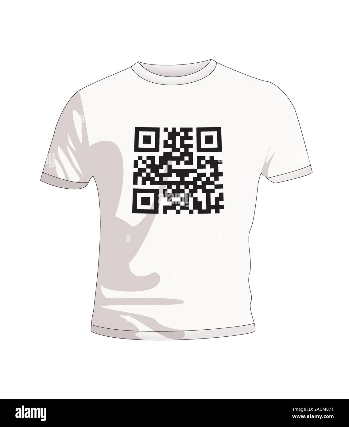 T Shirt qr code Stock Photo Alamy