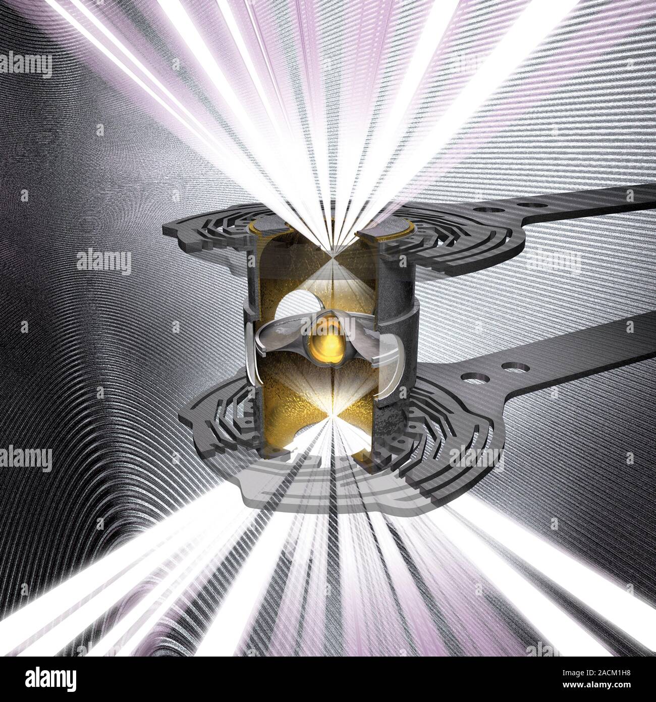 National Ignition Facility (NIF). Computer artwork showing the target