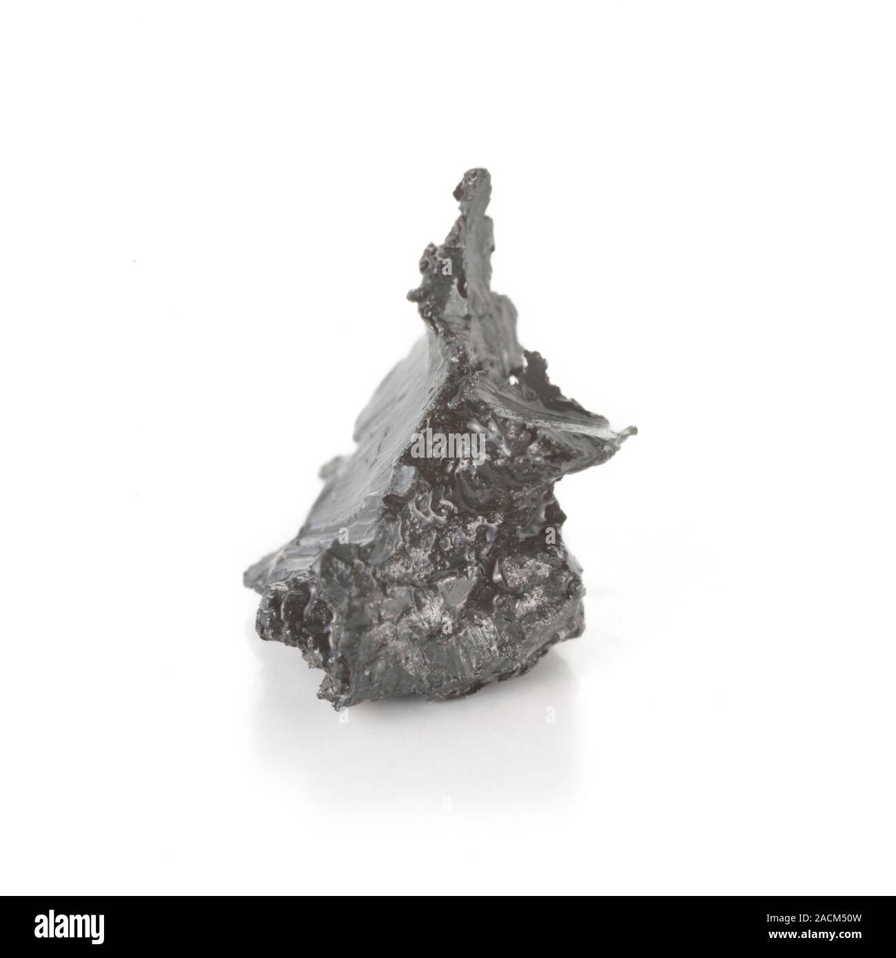 Praseodymium. Sample of the rare earth metal Praseodymium (Pr). The ...