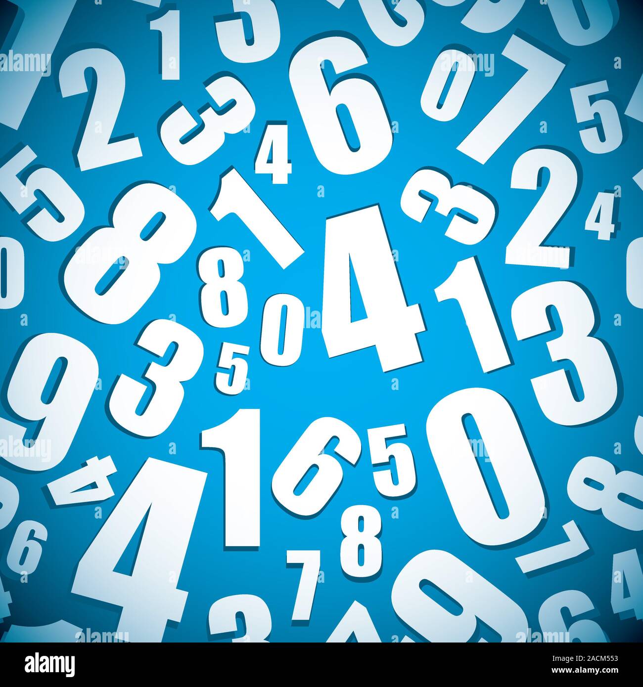 Number seamless background Stock Photo