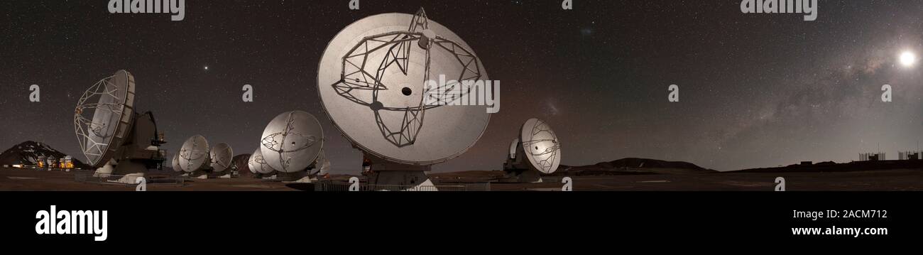 ALMA radio astronomy antennas. ALMA (Atacama Large Millimeter/sub ...