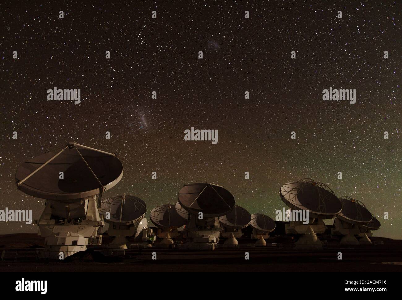ALMA radio astronomy antennas. ALMA (Atacama Large Millimeter/sub ...