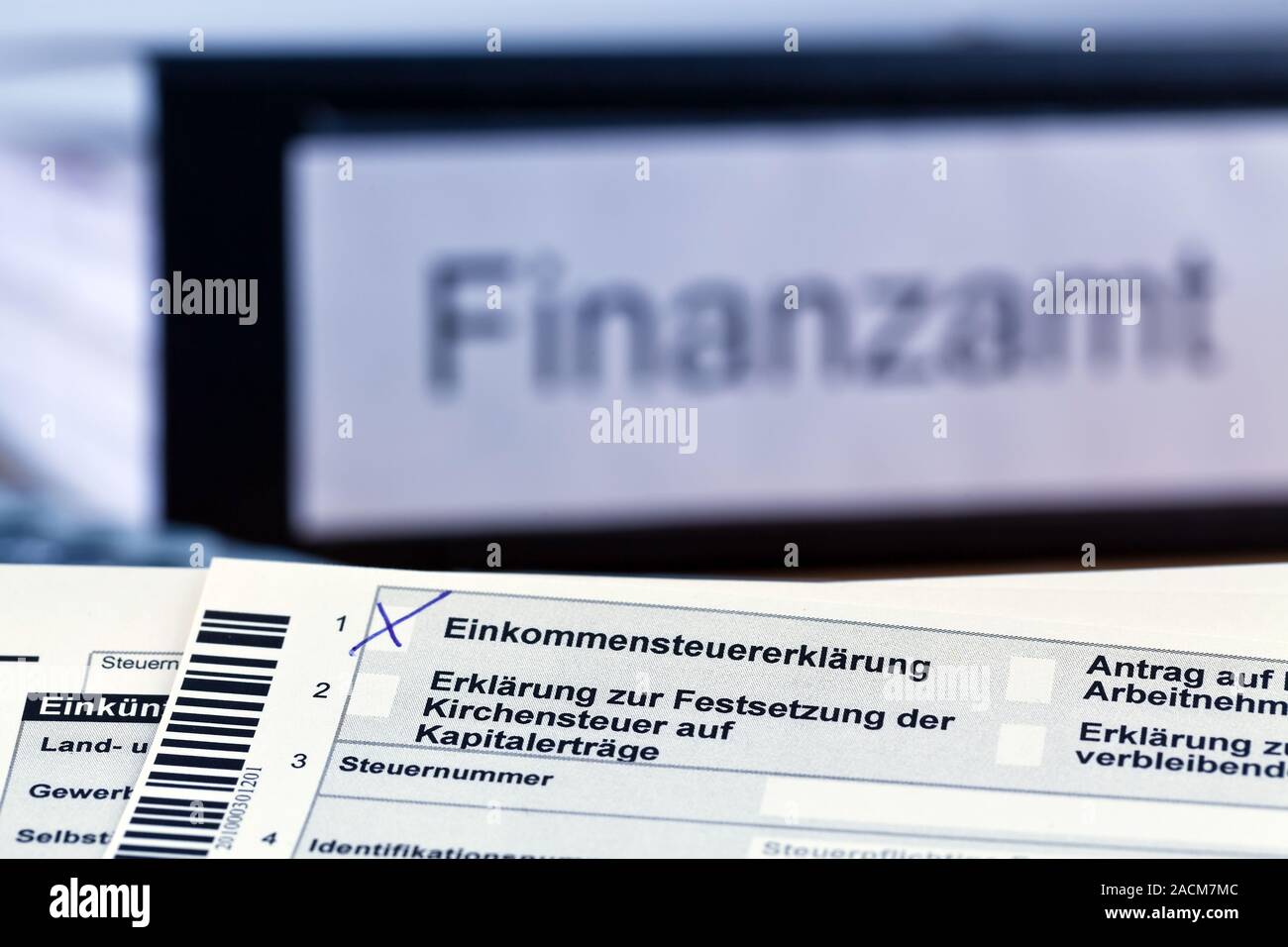 German Tax Declaration Stock Photo Alamy