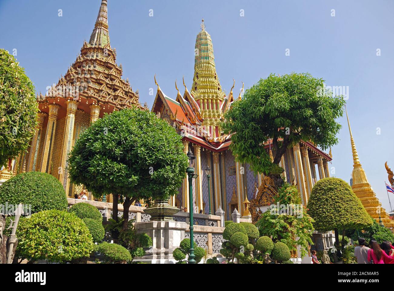 Phra Tinang Aporn Phimok Prasat Pavilion, Great Palace, Grand Palace, Bangkok, Thailand, Asia Stock Photo