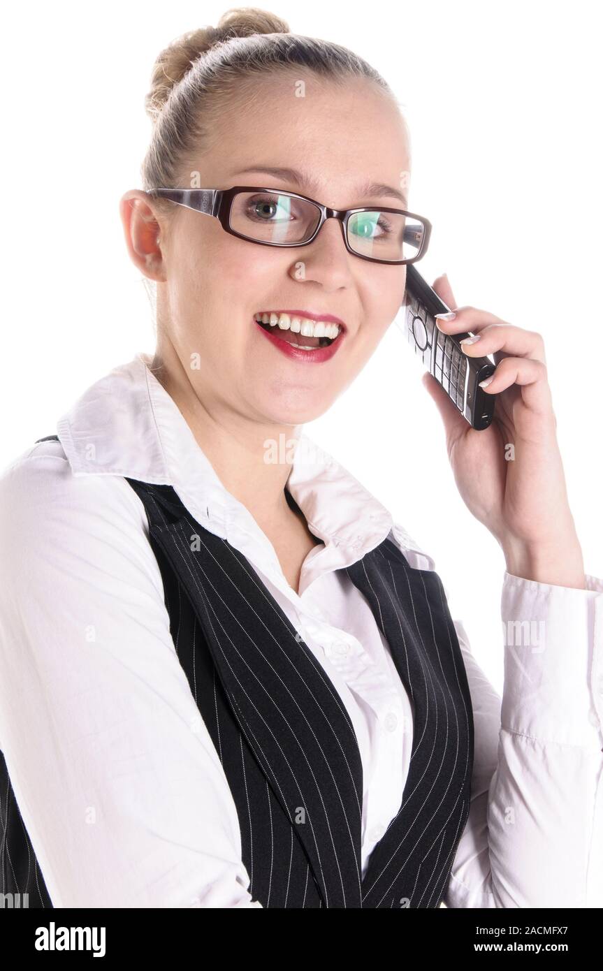 Secretary telephone hi-res stock photography and images - Alamy