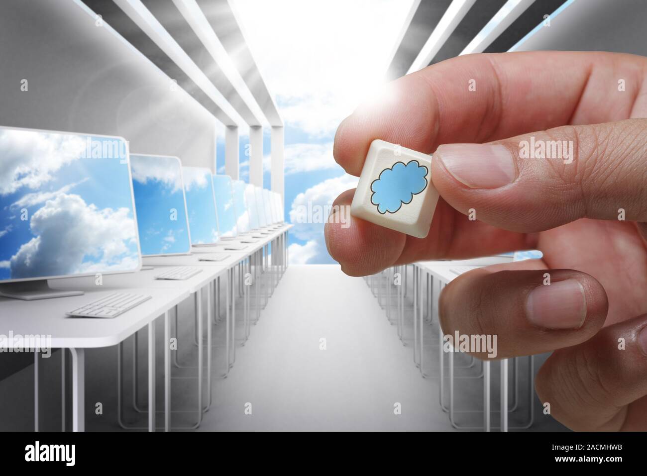 cloud network Stock Photo