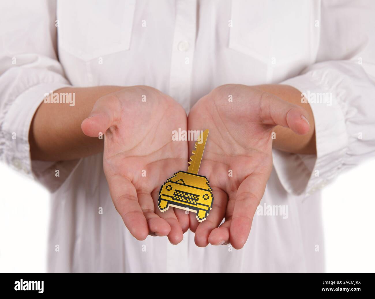 3d pixel car key Stock Photo - Alamy