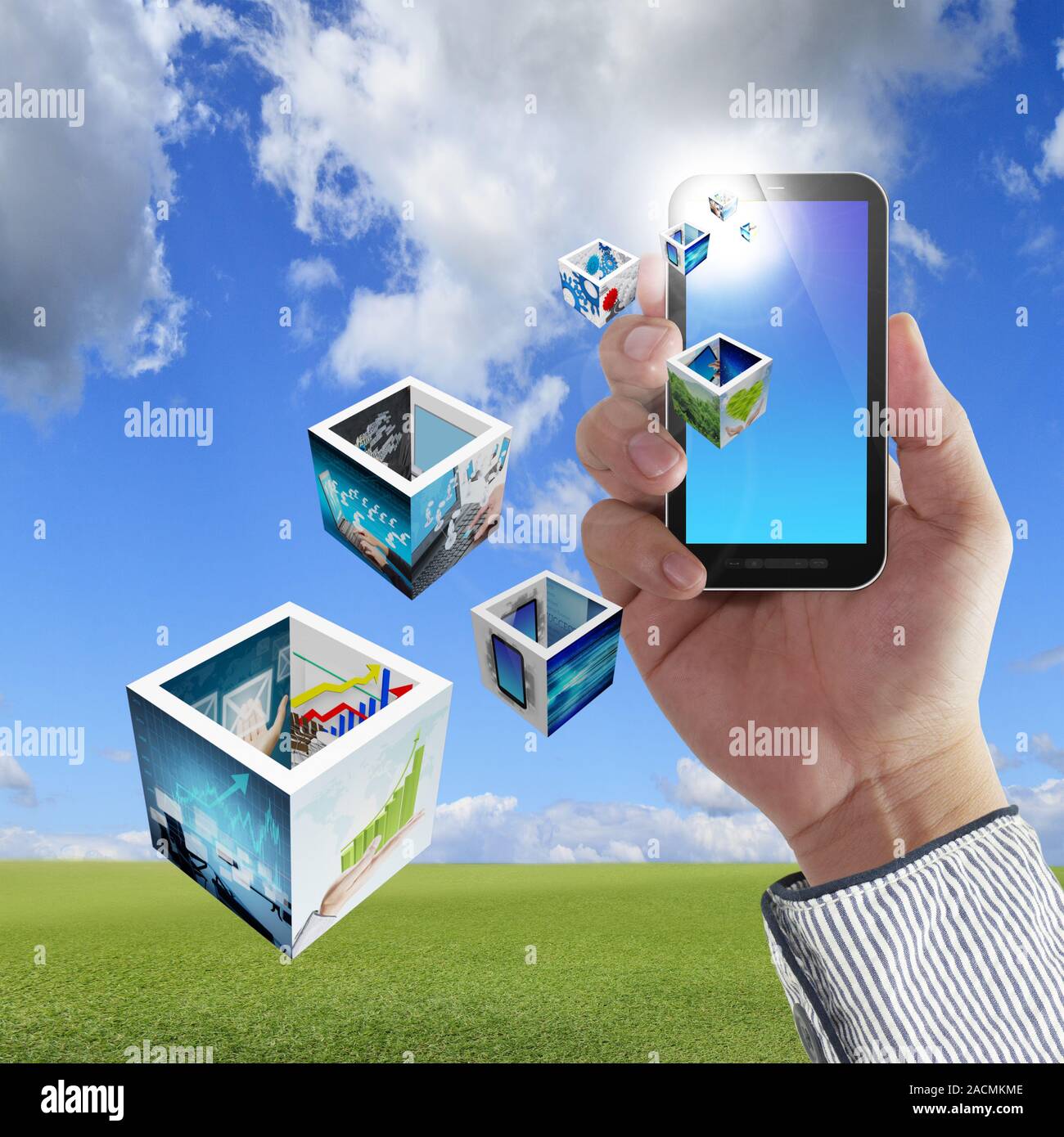 Touch screen mobile phone Stock Photo Alamy