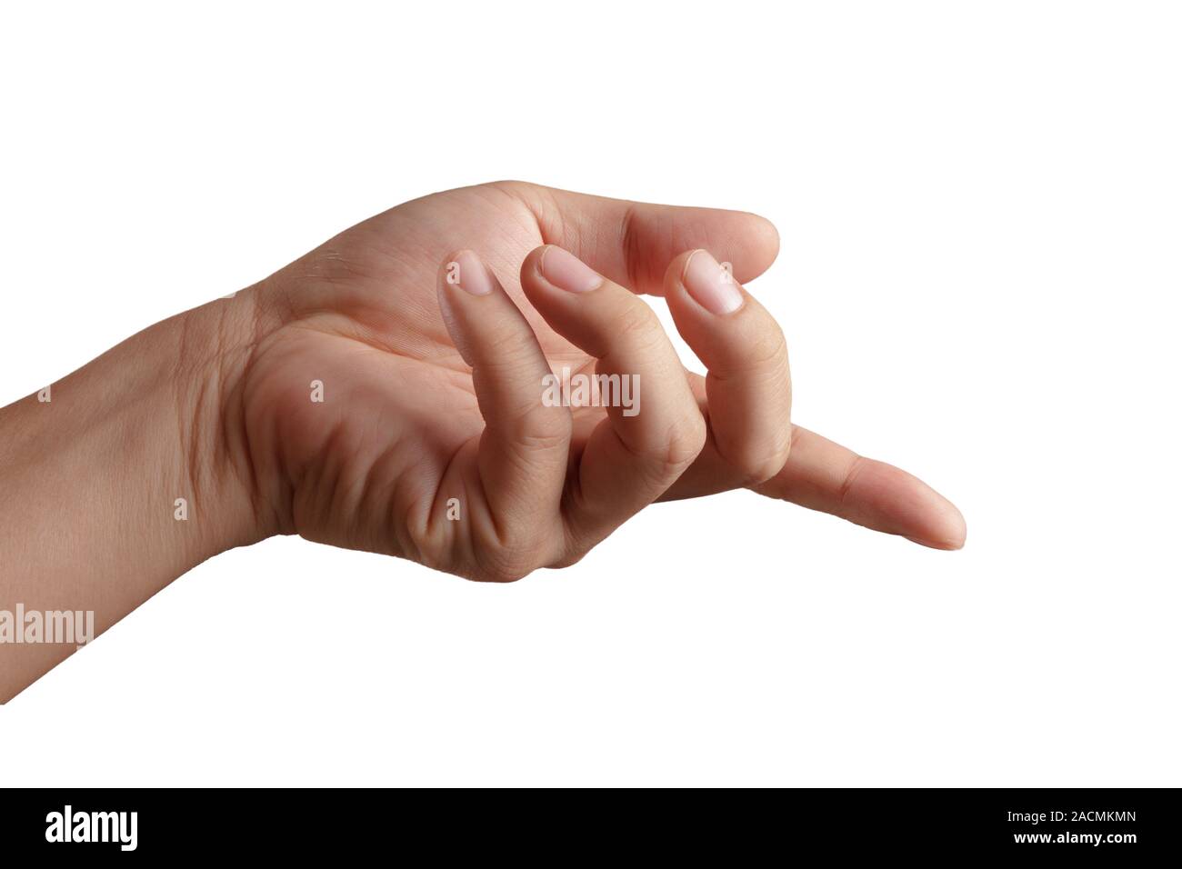 hand touching screen Stock Photo