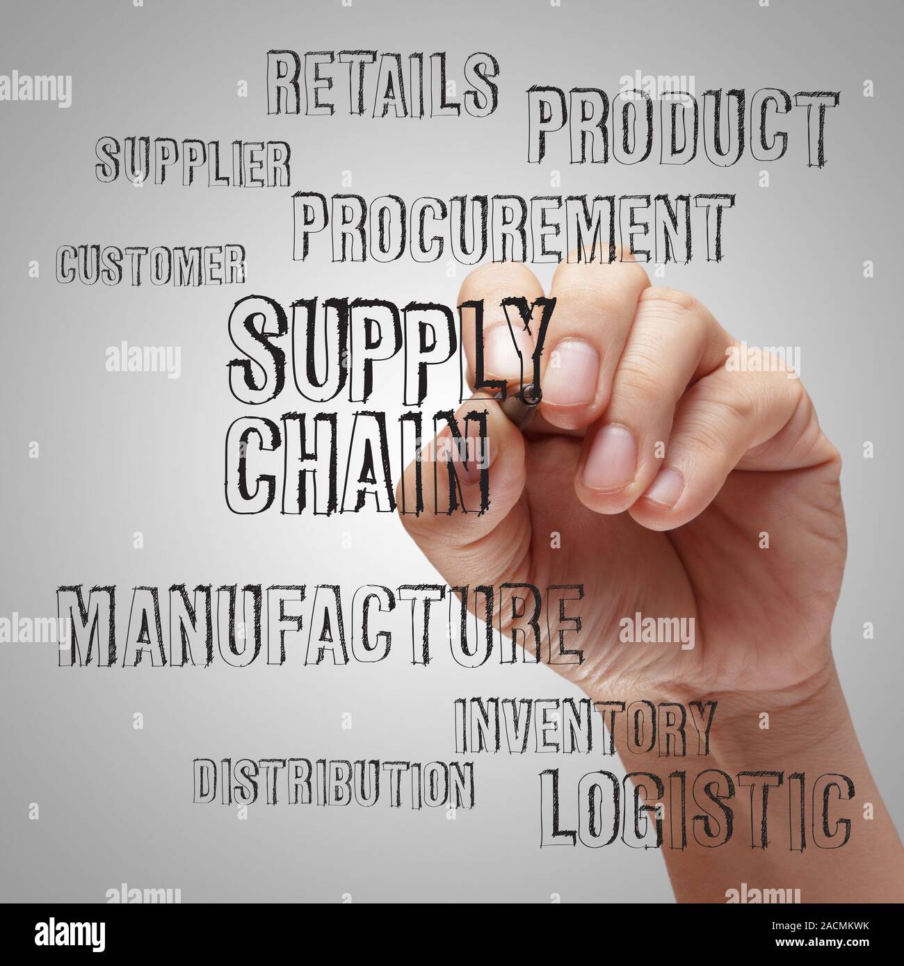 supply chain management concep Stock Photo