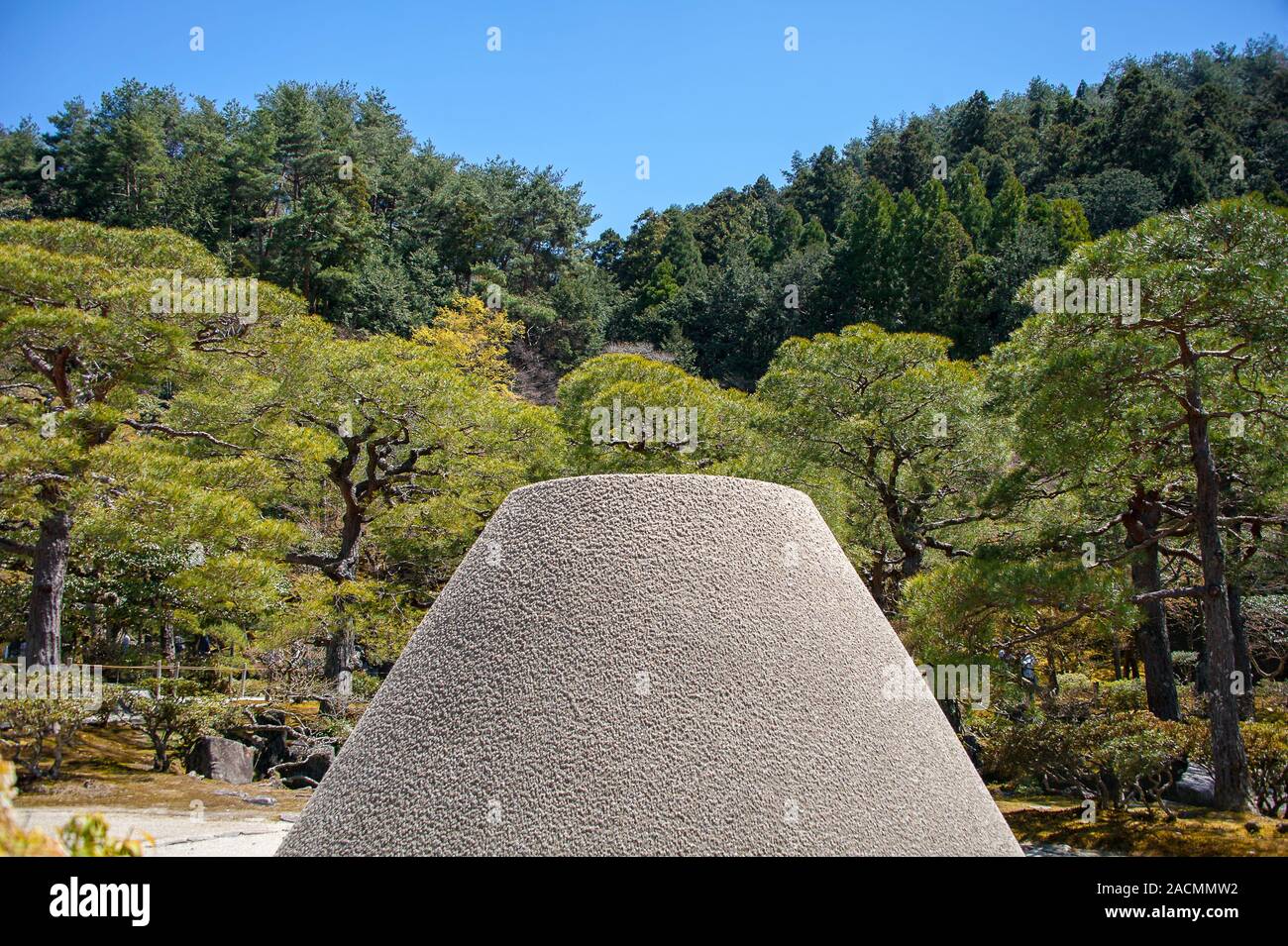 Sand Cone Called Moon Viewing Platform Or Kogetsudai At Ginkakuji Silver Pavilion Zen Temple Garden Kyoto Japan Stock Photo Alamy