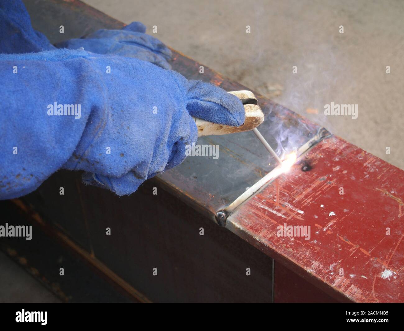 welding with mig-mag method Stock Photo - Alamy