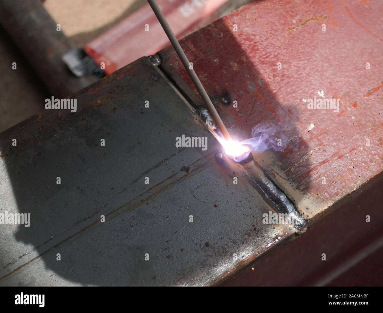welding with mig-mag method Stock Photo - Alamy
