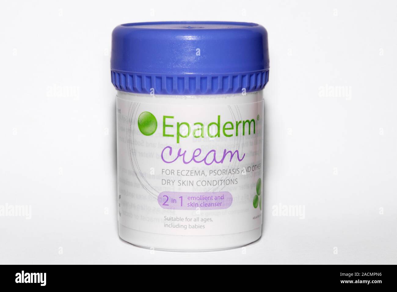 Tub of Epaderm cream used to treat eczema, psoriasis and other dry skin