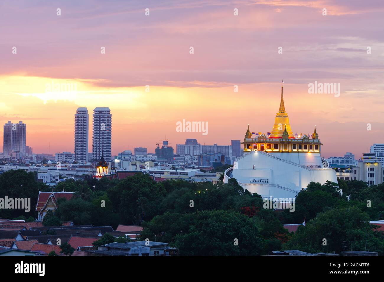 Bangkok city at twilight Stock Photo - Alamy