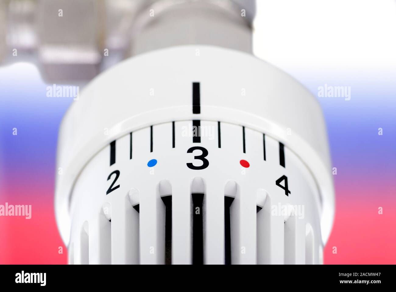Thermostatic radiator valve (TRV). TRVs adjust the temperature output