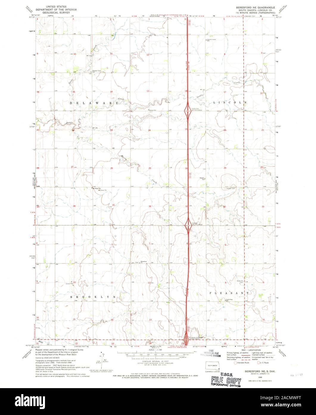 Beresford south dakota map hires stock photography and images Alamy