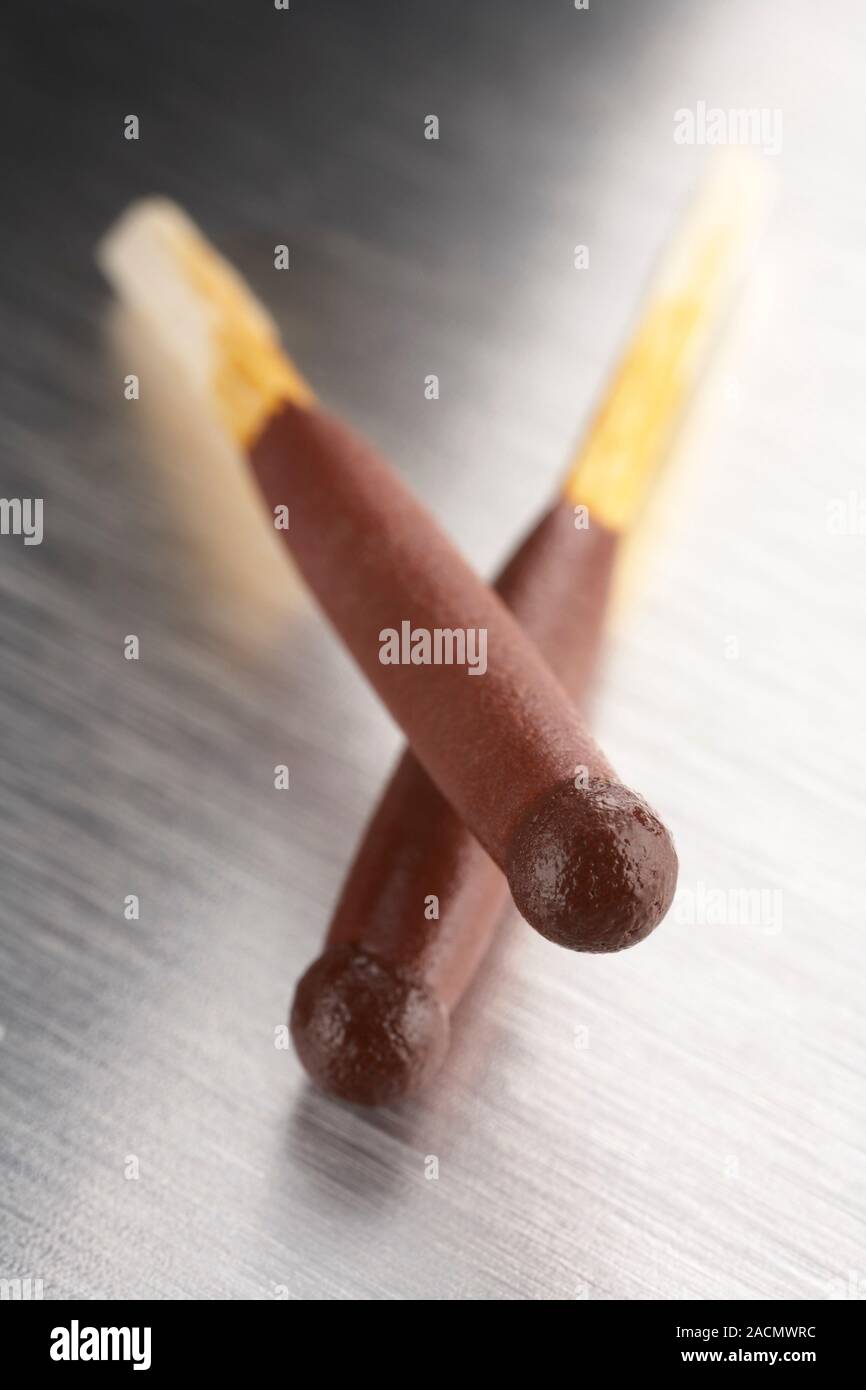 Phosphorusbased matches. The material coating the head of a match is