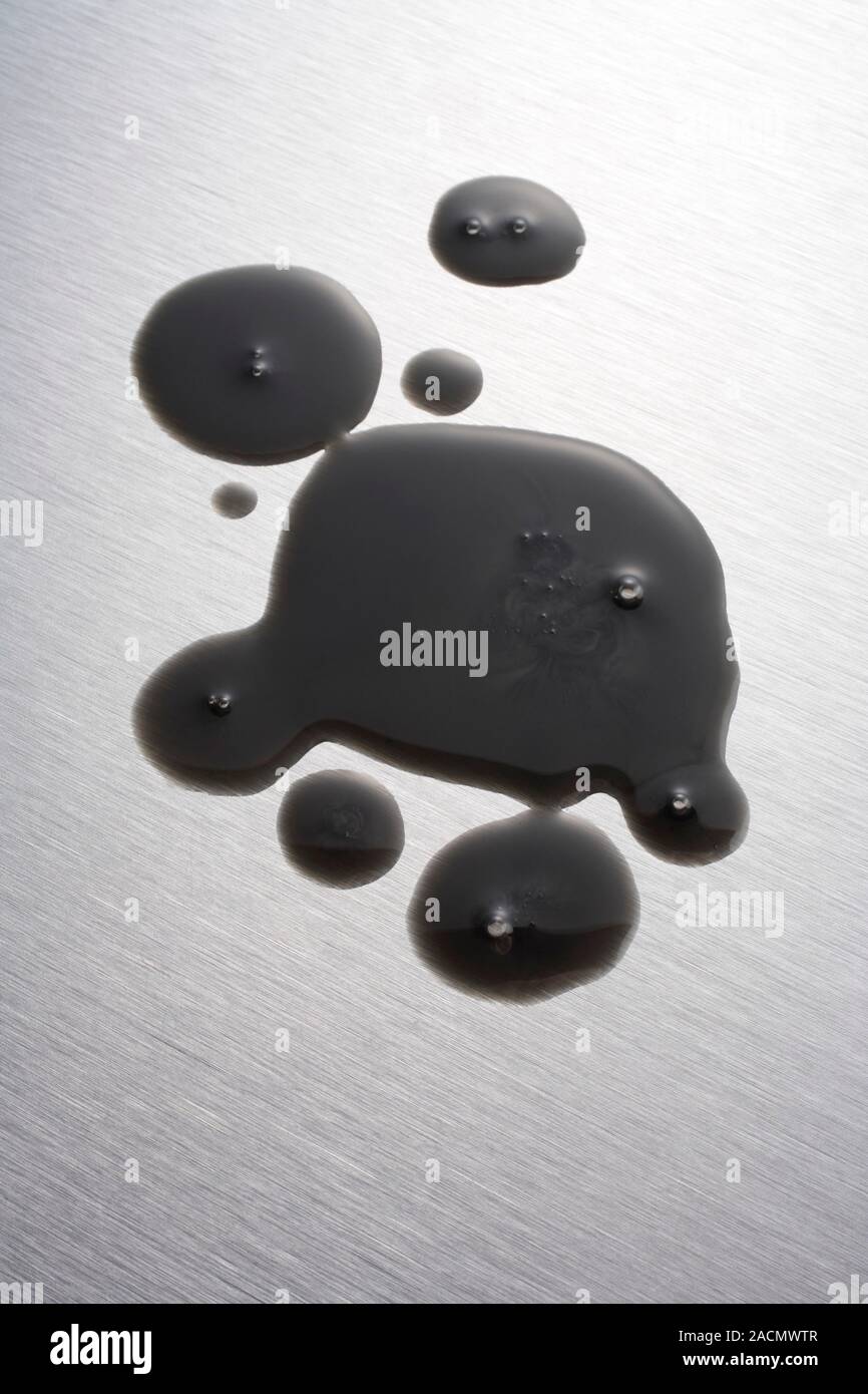 Molybdenumbased oil additive (Molyslip) on a metal surface. Examples