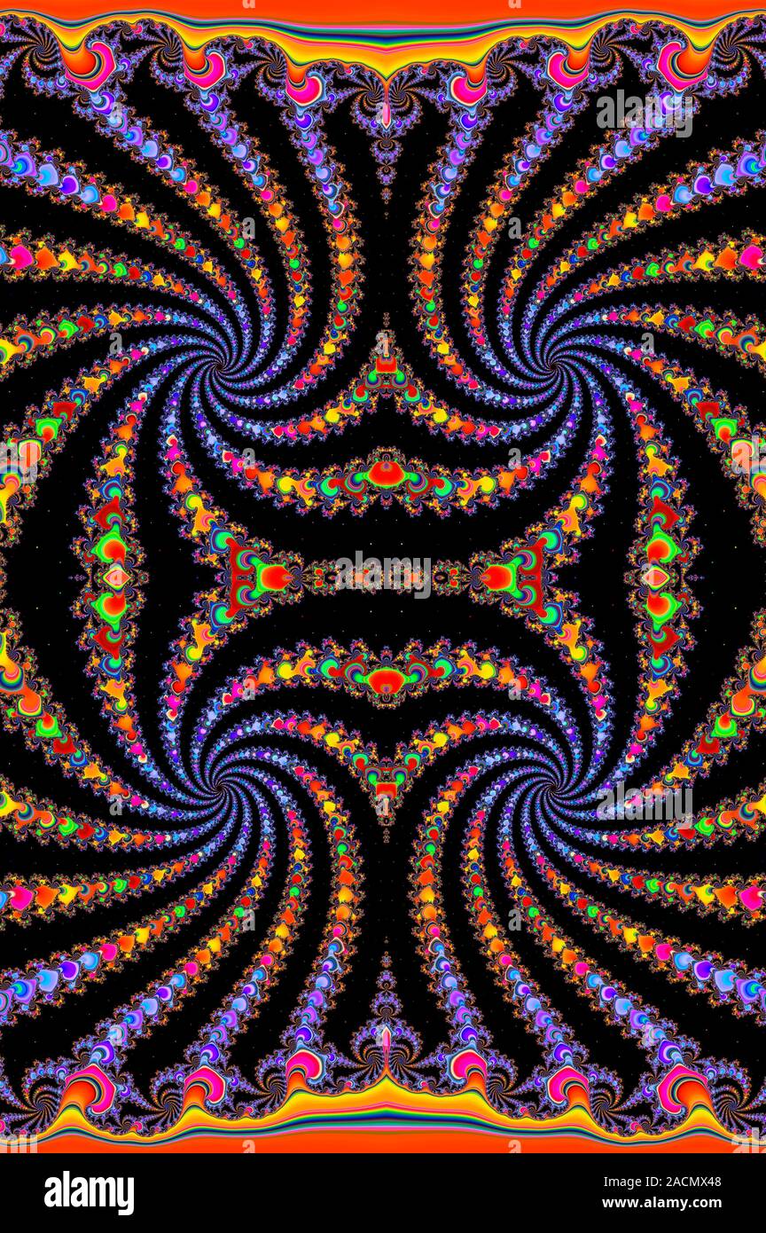 Fractal pattern. Fractals are geometric patterns that are recursively ...
