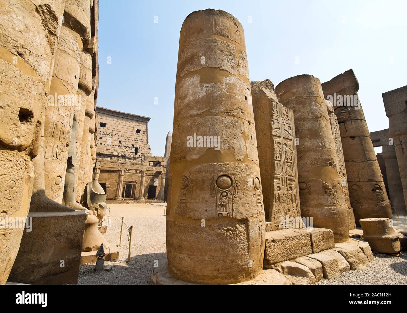 Egypt, Luxor, Amun Temple of Luxor Stock Photo - Alamy