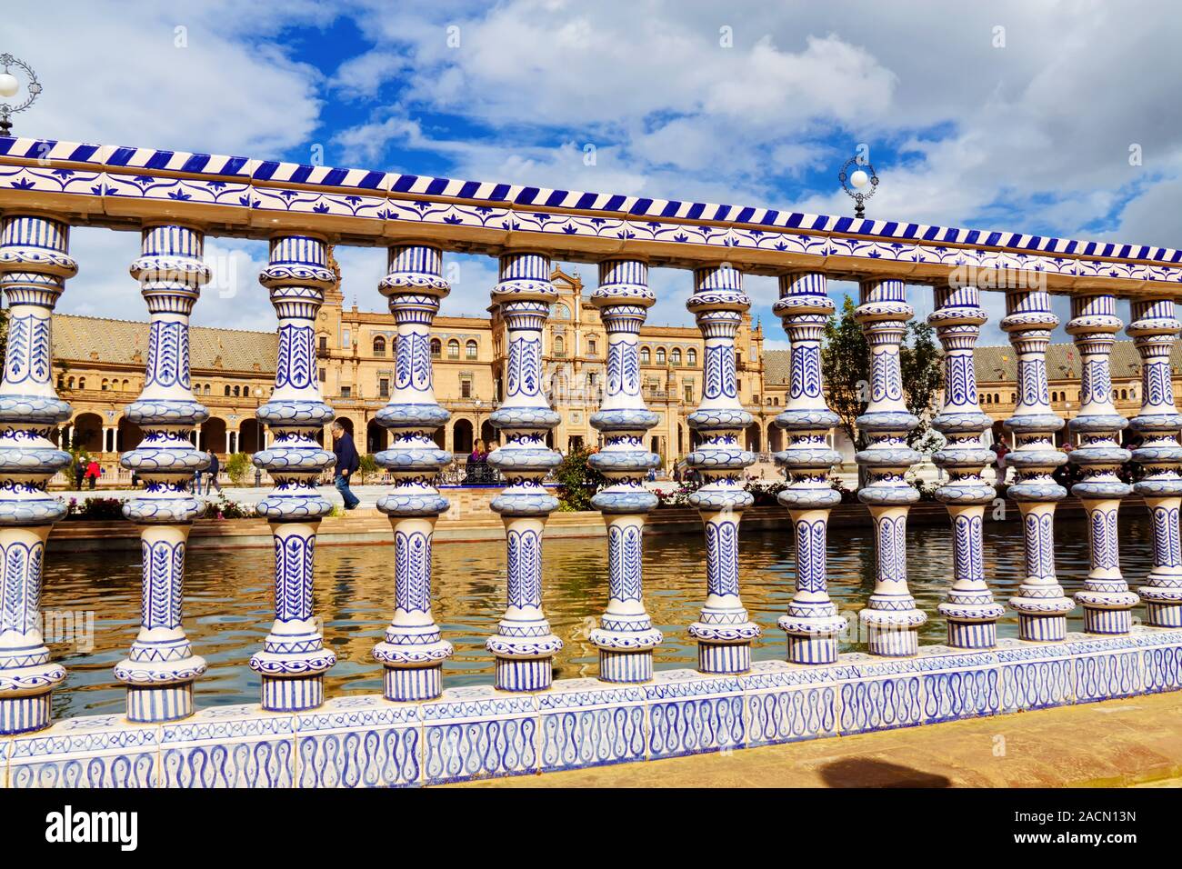 Spain, Seville, Spanish Pavilion Stock Photo Alamy