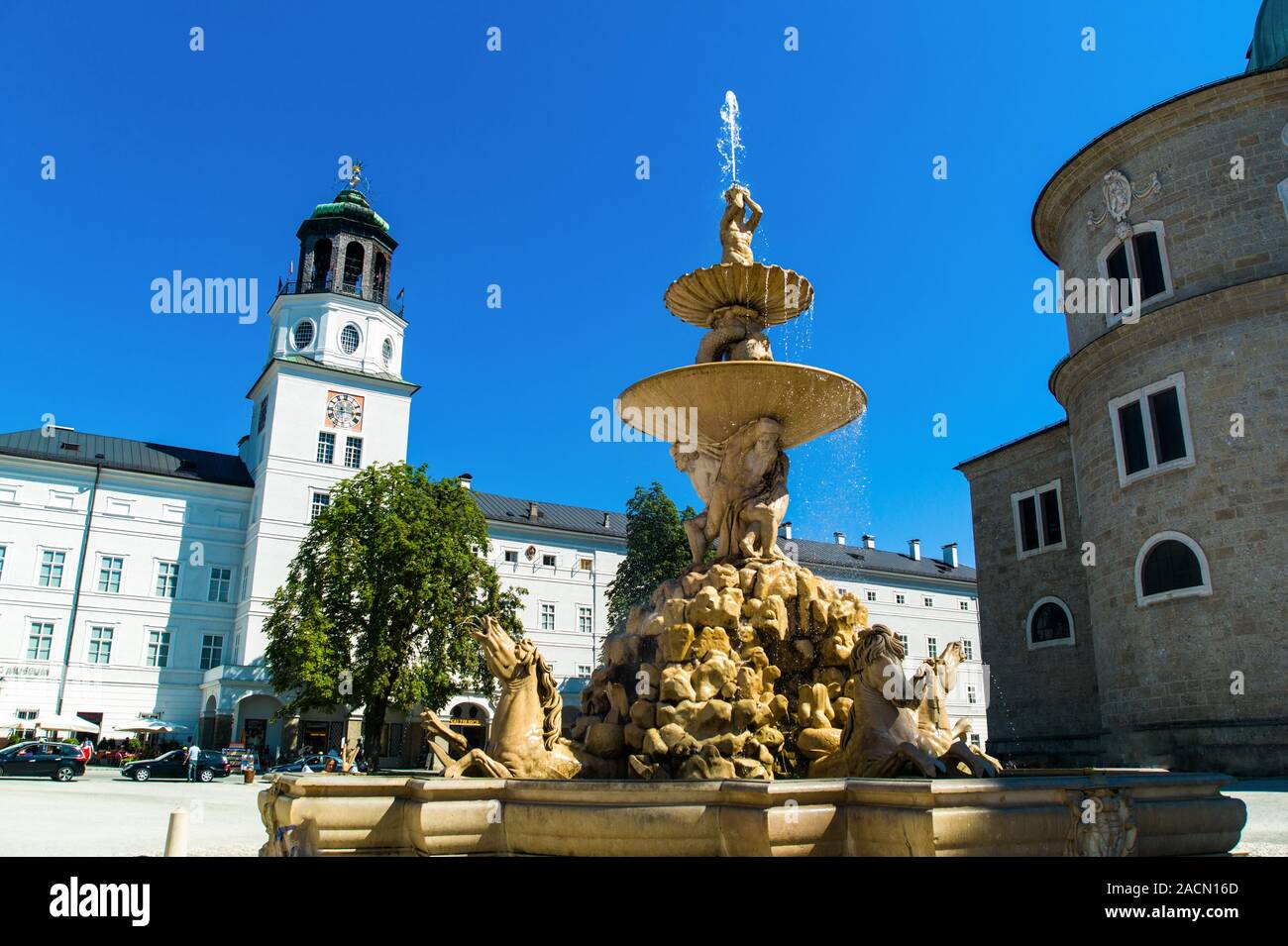 Austria, Salzburg, Residenzplatz Stock Photo