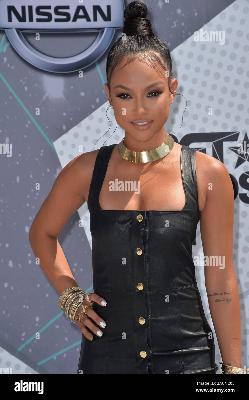LOS ANGELES, CA. June 26, 2016: Model Karrueche Tran at the 2016 BET