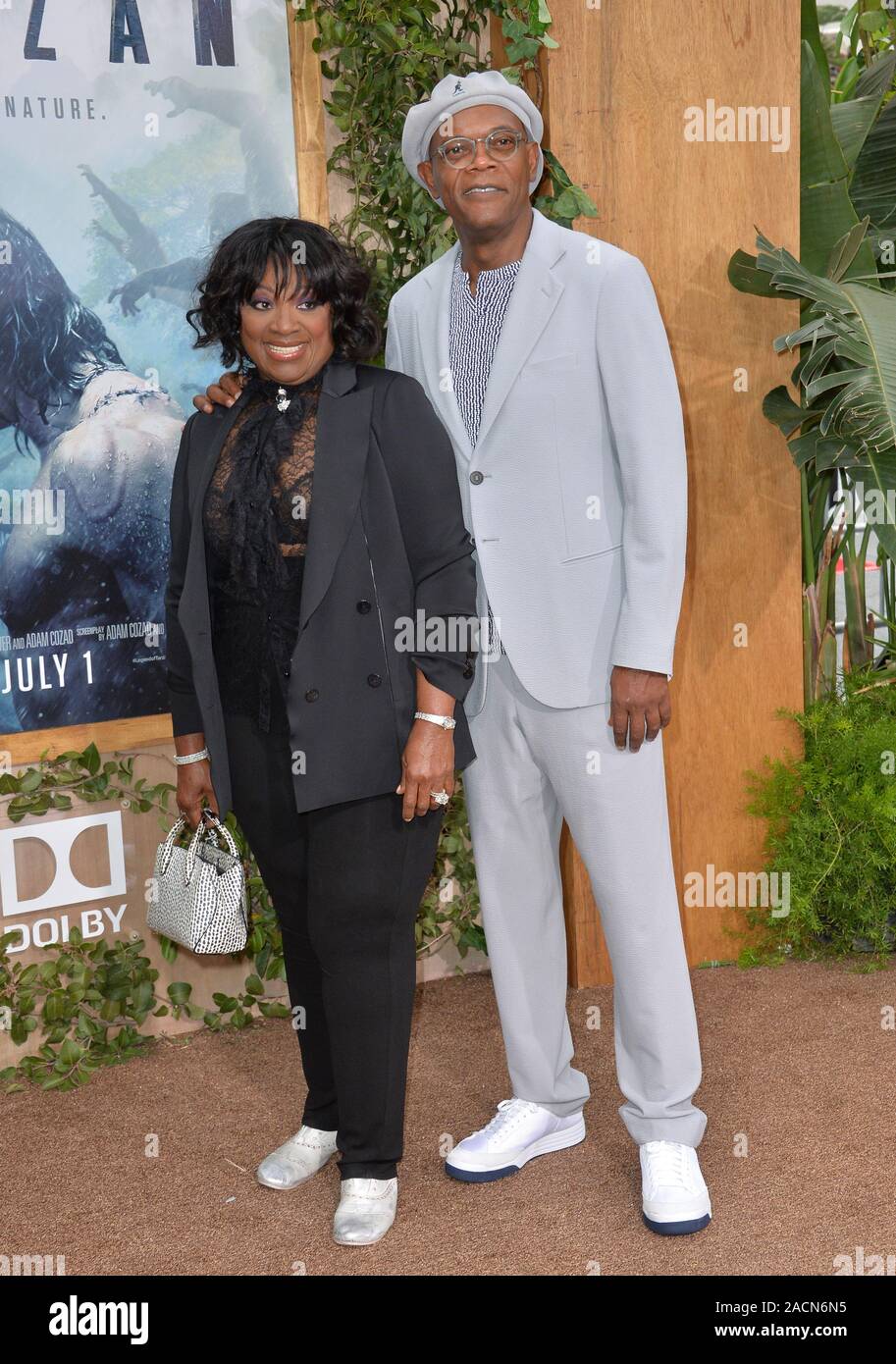 LOS ANGELES, CA. June 27, 2016: Actor Samuel L. Jackson & wife actress LaTanya Richardson Jackson at the world premiere of 'The Legend of Tarzan' at the Dolby Theatre, Hollywood. © 2016 Paul Smith / Featureflash Stock Photo