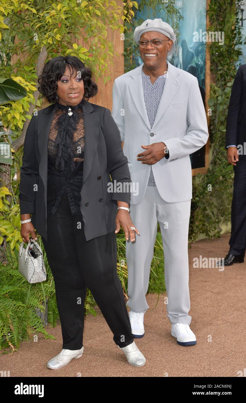 LOS ANGELES, CA. June 27, 2016: Actor Samuel L. Jackson & wife actress LaTanya Richardson Jackson at the world premiere of 'The Legend of Tarzan' at the Dolby Theatre, Hollywood. © 2016 Paul Smith / Featureflash Stock Photo