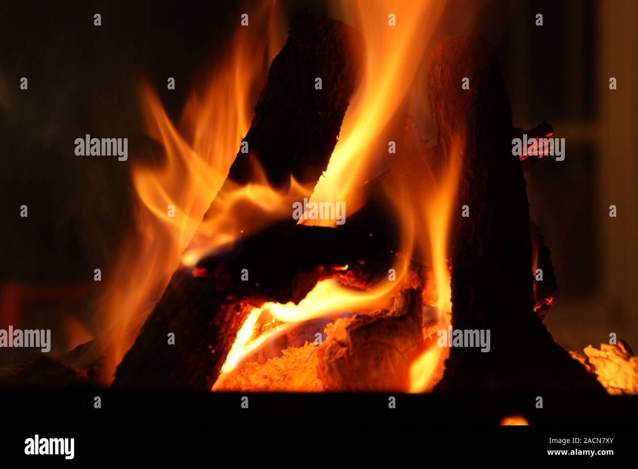 Lovely Fire Place, ignite your life Stock Photo
