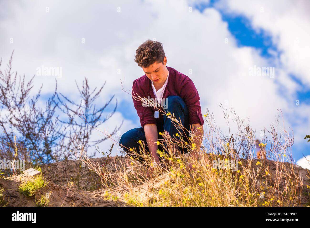 Handsome minded young man hi-res stock photography and images - Alamy