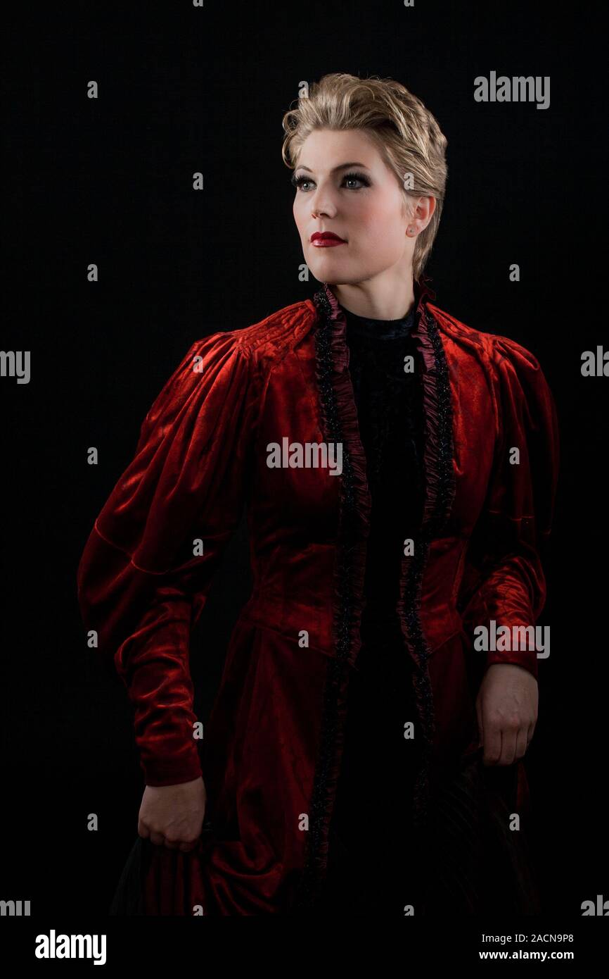 Woman in historical costume Stock Photo - Alamy