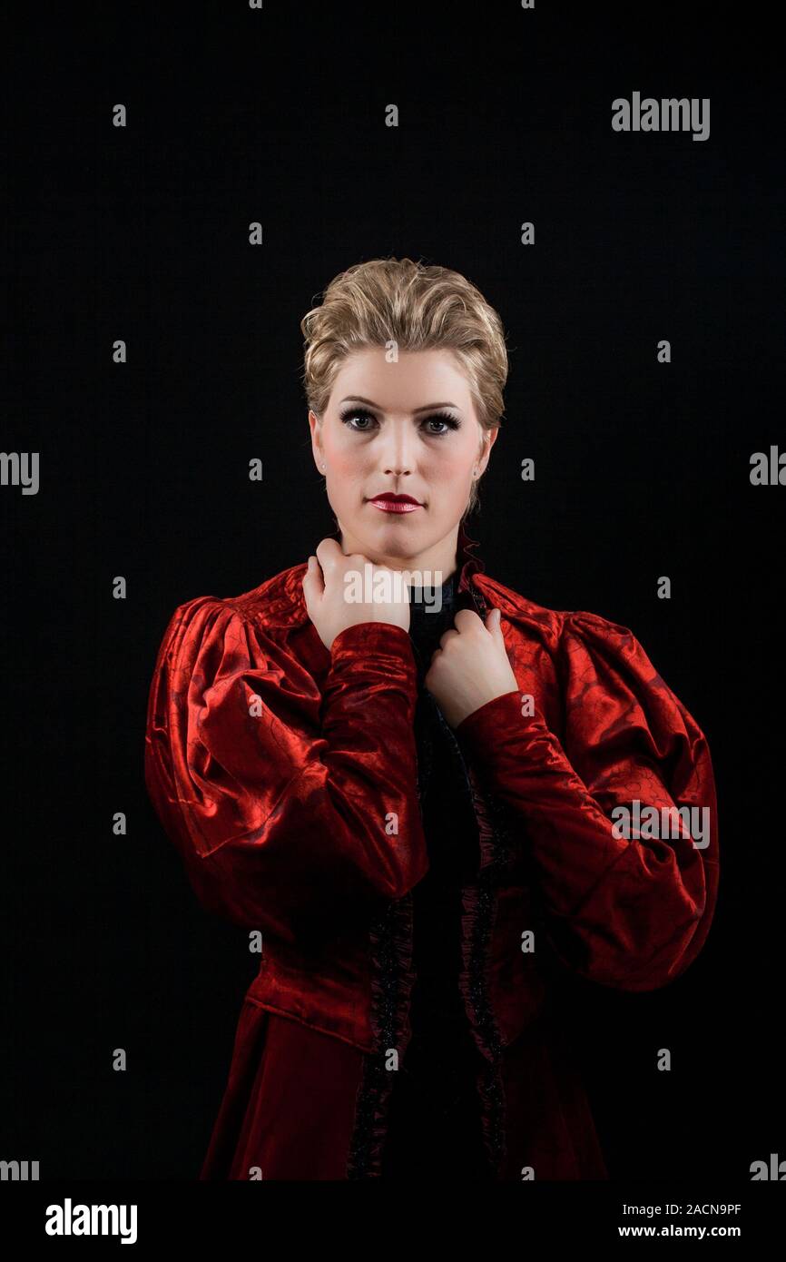 Woman in historical costume Stock Photo - Alamy